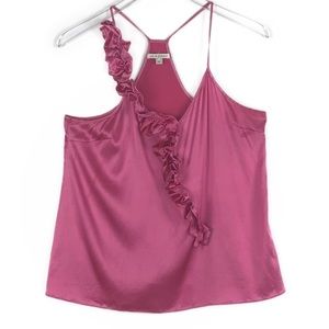 7 For All Mankind Pink Silk Tank Blouse Top